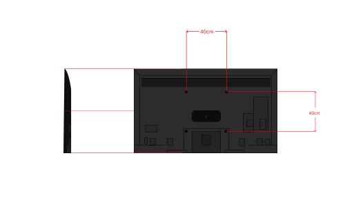 65Z670Nのテレビ背面ネジ穴チェック