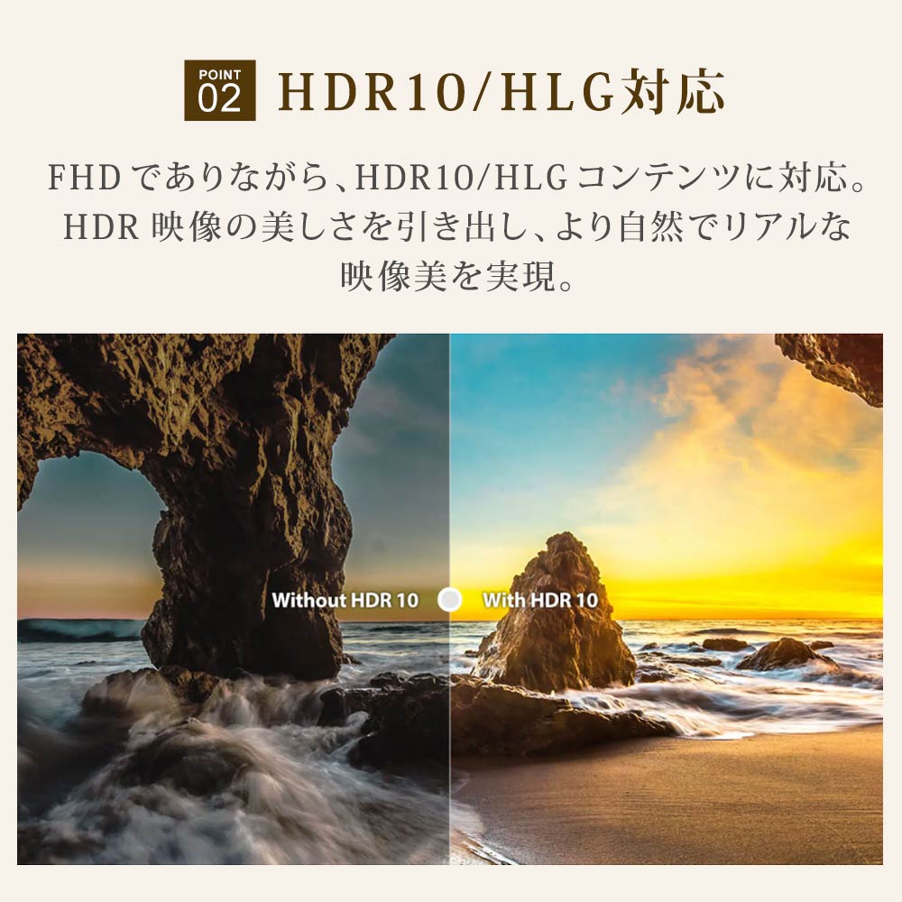 HDR10/HLG対応