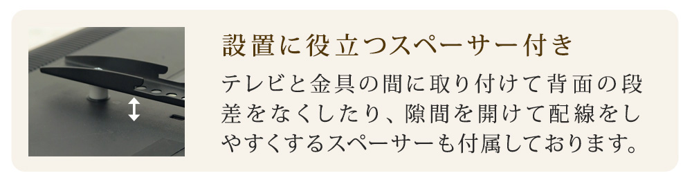 スペーサー付き