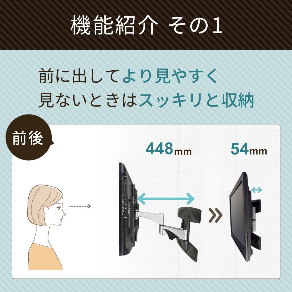 TVセッターアドバンスPA124 Mサイズの購入はこちらから｜テレビ壁掛け